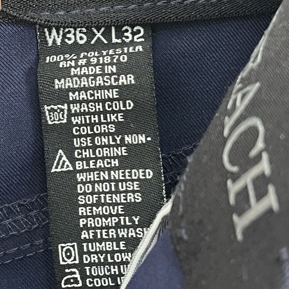 Pebble Beach Performance Chino Pants Men's sz 36x32 - Picture 3 of 8